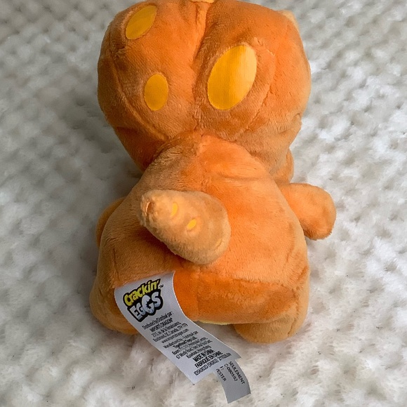 Tiger Head Toys Crackin Eggs Plush Orange Dino with Working Sound Stuffed Animal - Picture 6 of 10